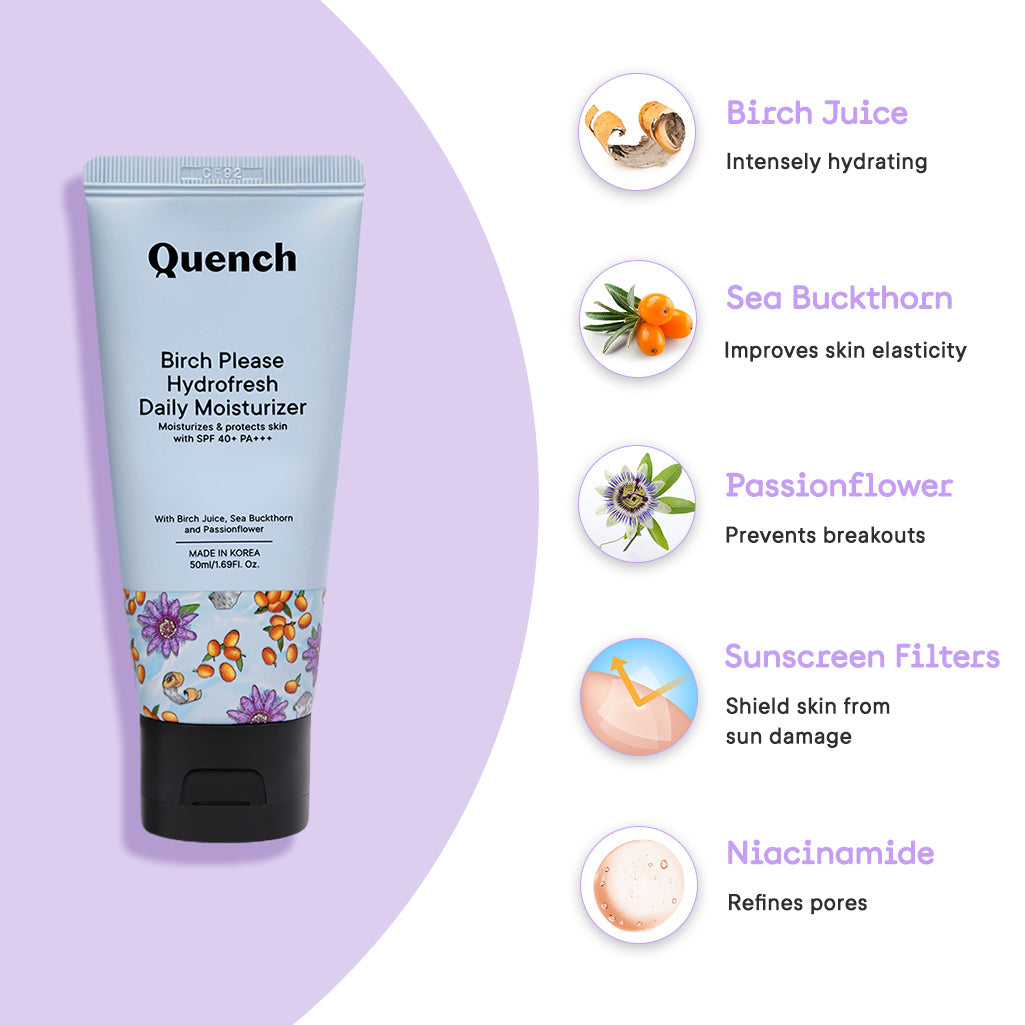 Quench Botanics Birch Please Hydro Fresh Daily Moisturizer - Distacart