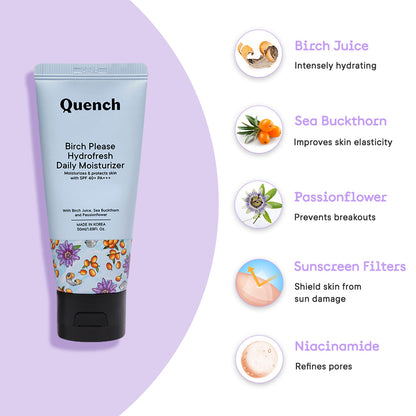 Quench Botanics Birch Please Hydro Fresh Daily Moisturizer - Distacart