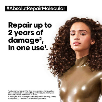 L'Oreal Paris Absolut Repair Molecular Deep Repairing Hair Rinse-Off Serum - Distacart