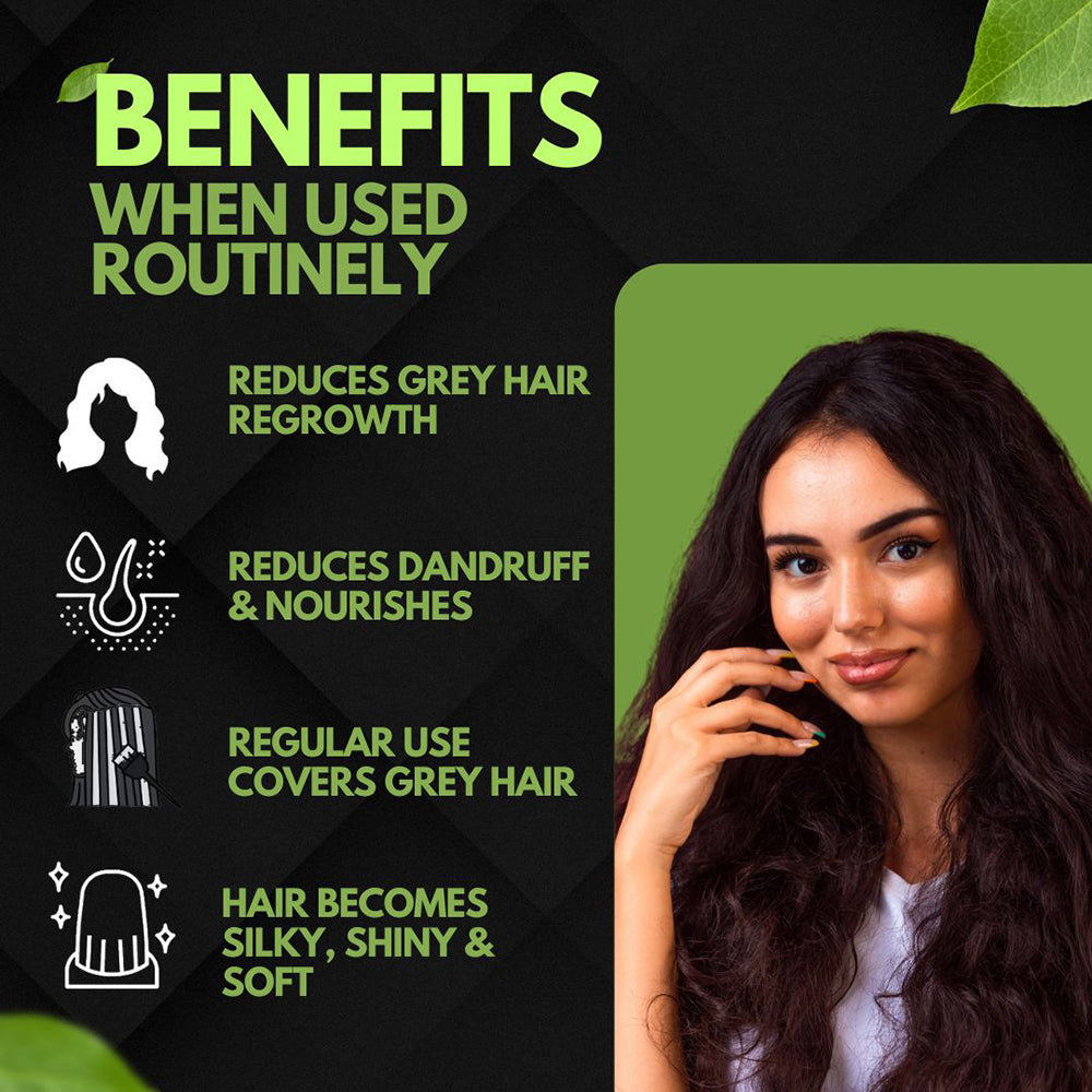Samisha Black Hair Colour Powder – Original & Organic Natural Black - Distacart