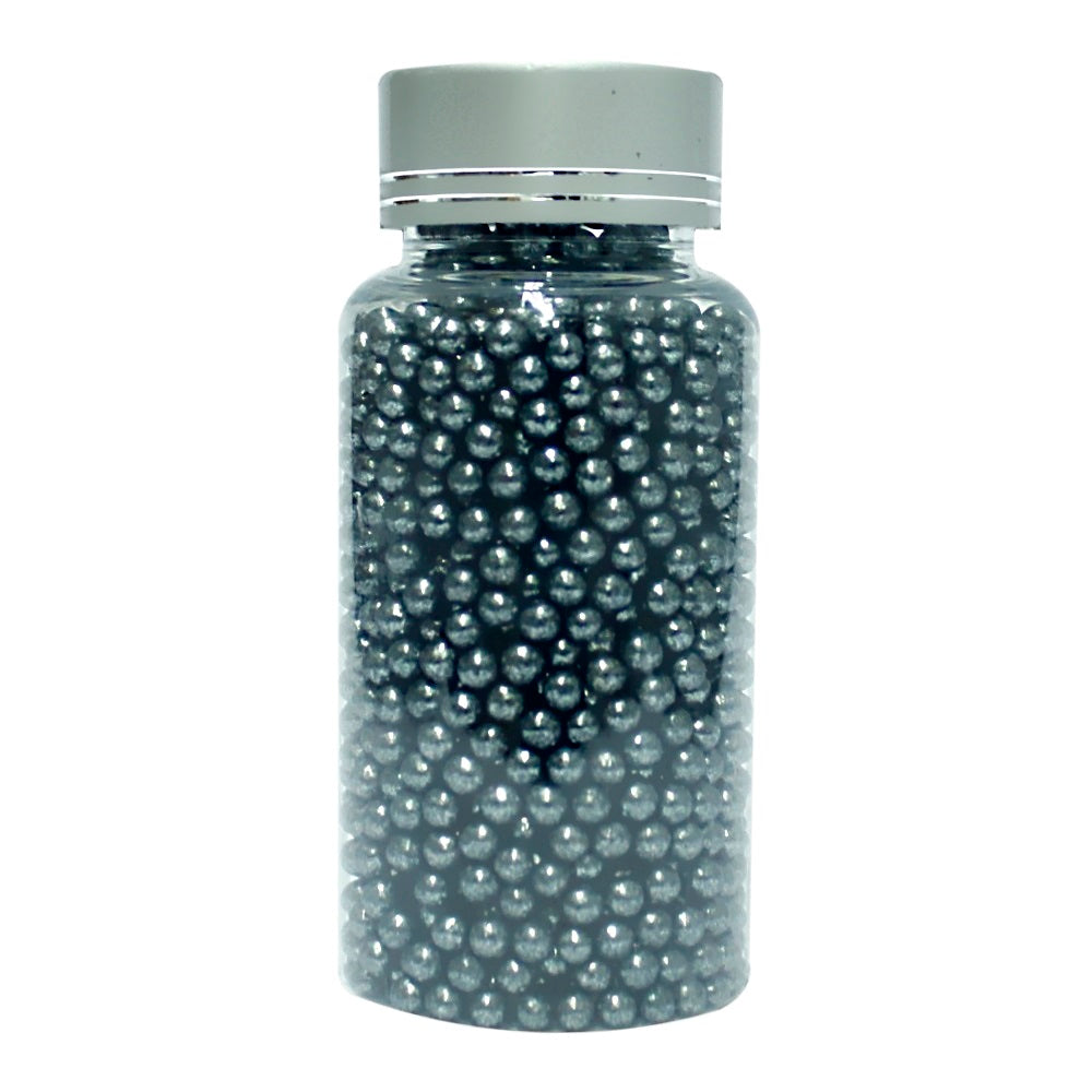 confect black disco balls sprinkles 6 mm 120 gms