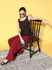 Yufta Black Floral Print Top - Distacart