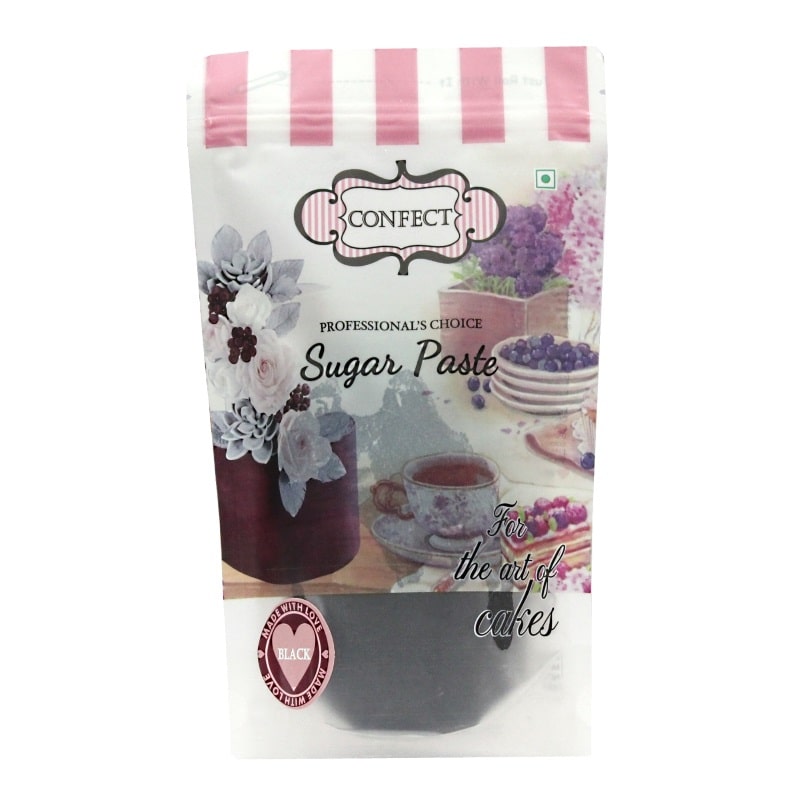 confect black nutrional sugarpaste 1 kg
