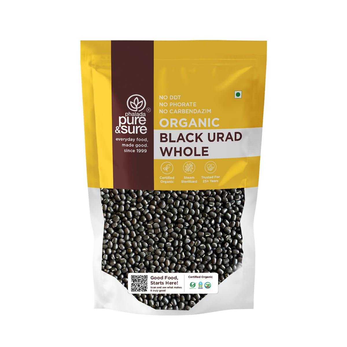 Pure & Sure Organic Black Urad Whole