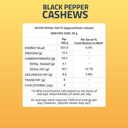 blackpeppercashews160gclassicsaltedcashews160g
