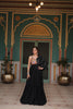 Lorenvalley Black Rayon Fabric with Designer Lace Gown - Distacart