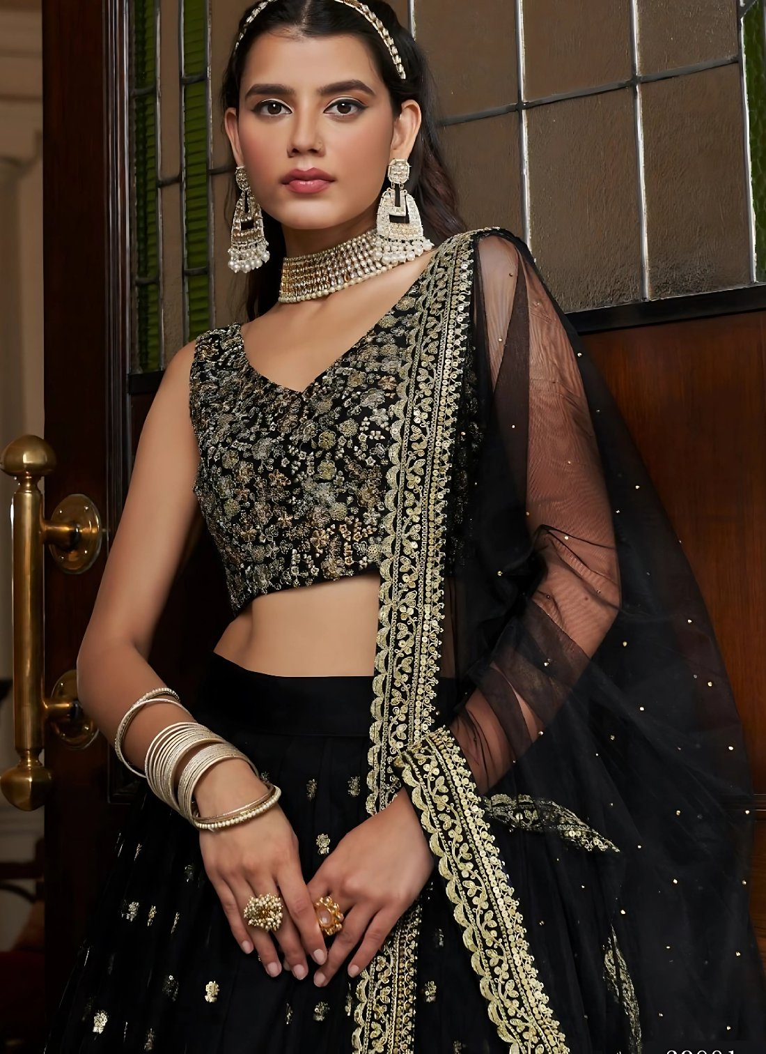 Lehenga Mart Designer Wedding Lehenga Choli For Women - Black - Distacart
