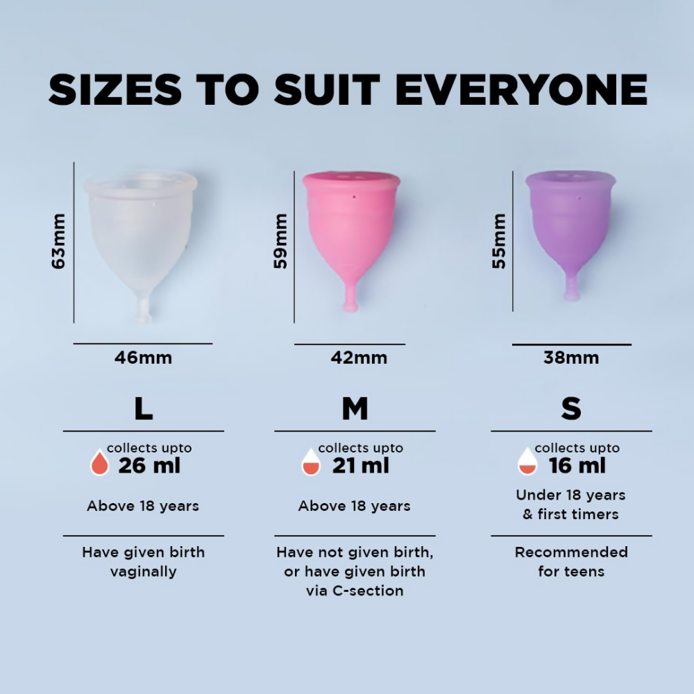 Pee Safe Menstrual Cup Medium + Large - Dista