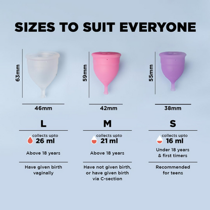 Pee Safe Menstrual Cup Medium + Large - Dista