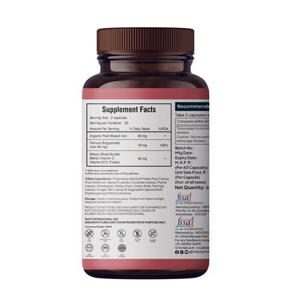Miduty by Palak Notes Organic Blood Builder - Distacart