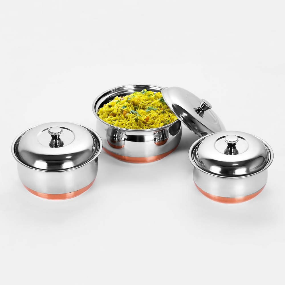 Sumeet Stainless Steel Handi Pot Set - Dista