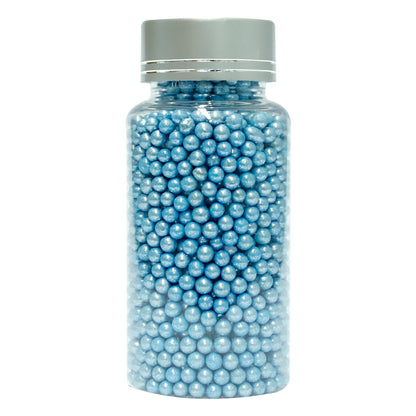 confect blue disco balls sprinkles 4 mm 120 gms
