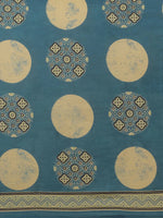 Thumbnail for Yufta Blue Printed Saree