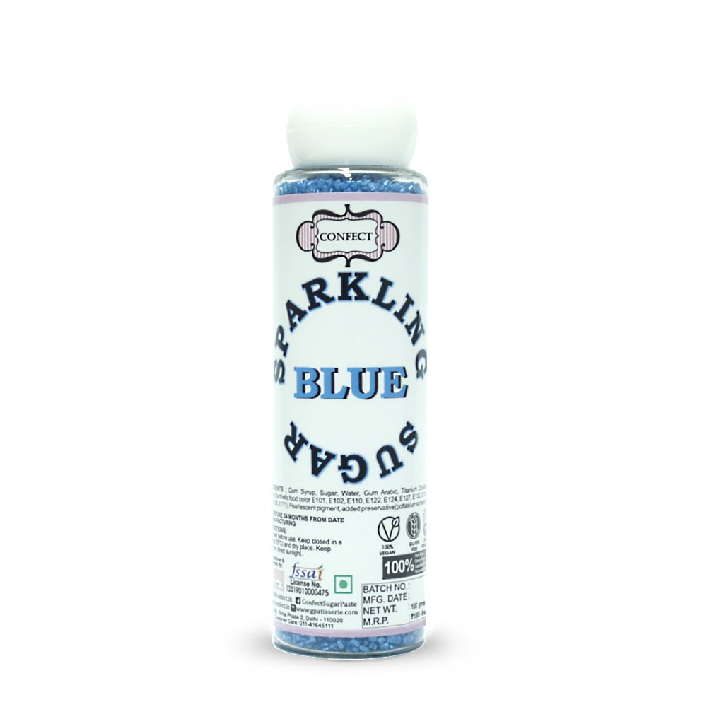 blue sparkling sugar100 gms
