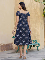 Thumbnail for Yufta Blue Wrap Dress