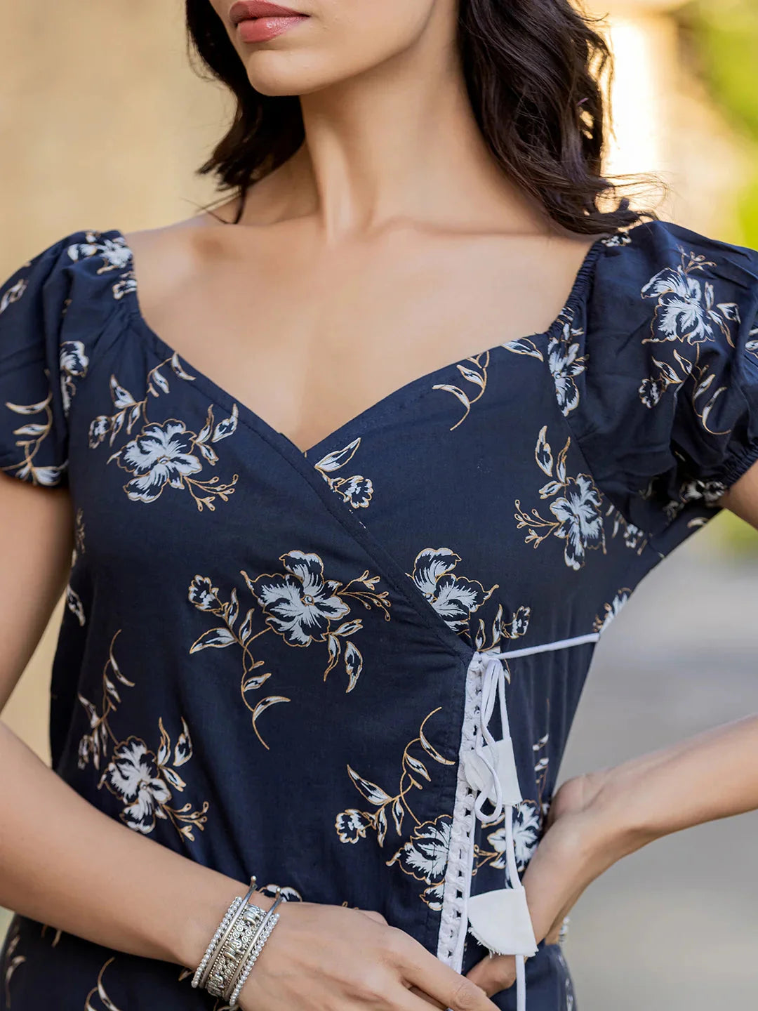 Yufta Blue Wrap Dress
