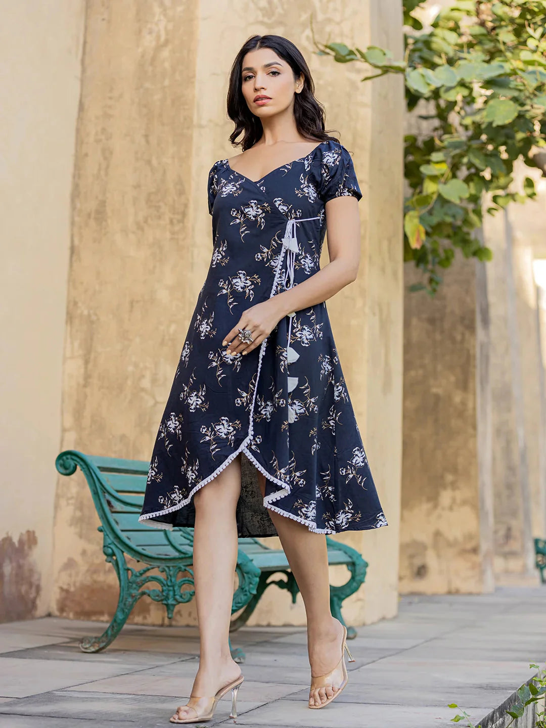 Yufta Blue Wrap Dress