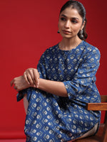 Thumbnail for Indo Era Women Geometric Printed Thread Work Kurta