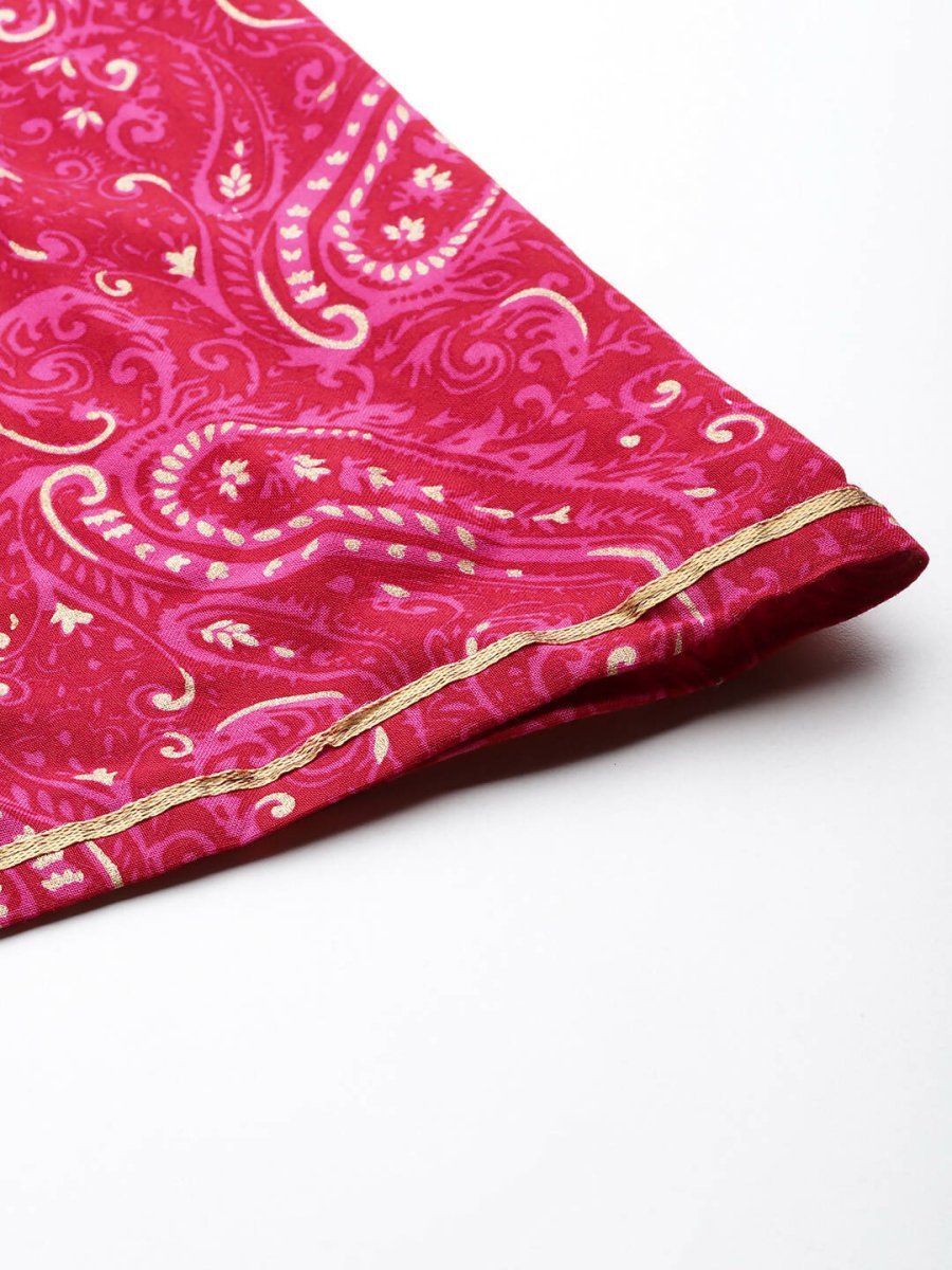 Ahalyaa Women's Traditional wear Kurta Set - Red - Distacart