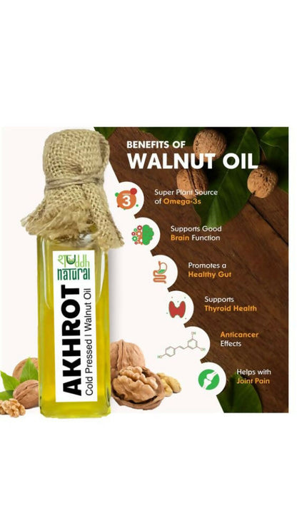 Shuddh Natural Pure Walnut Oil Cold Pressed - Distacart