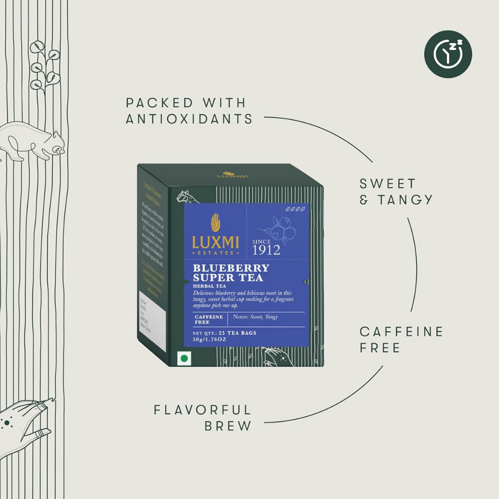 Luxmi Estates Blueberry Super Herbal Infusion - Dista
