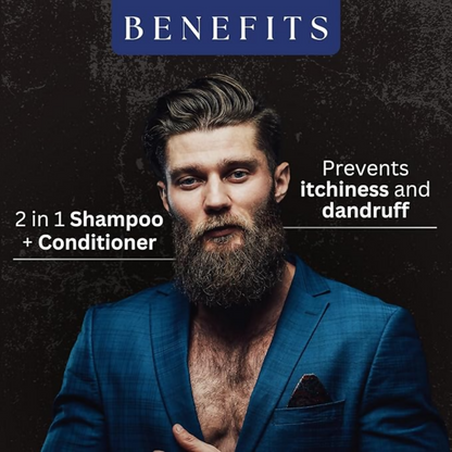 Amazing Earth 2 in 1 Beard Wash for Men - Dista