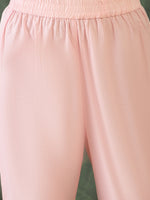 Thumbnail for The52 Baby pink Women's Gorgeous Cotton Blend Fabric Thread Work Straight Kurta, Pant and Dupatta Set - Distacart