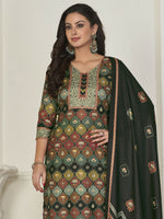 Thumbnail for Jyoti Fashion Women's Multicolor Pashmina Digital Printed Kurta with Trouser & Dupatta - Distacart