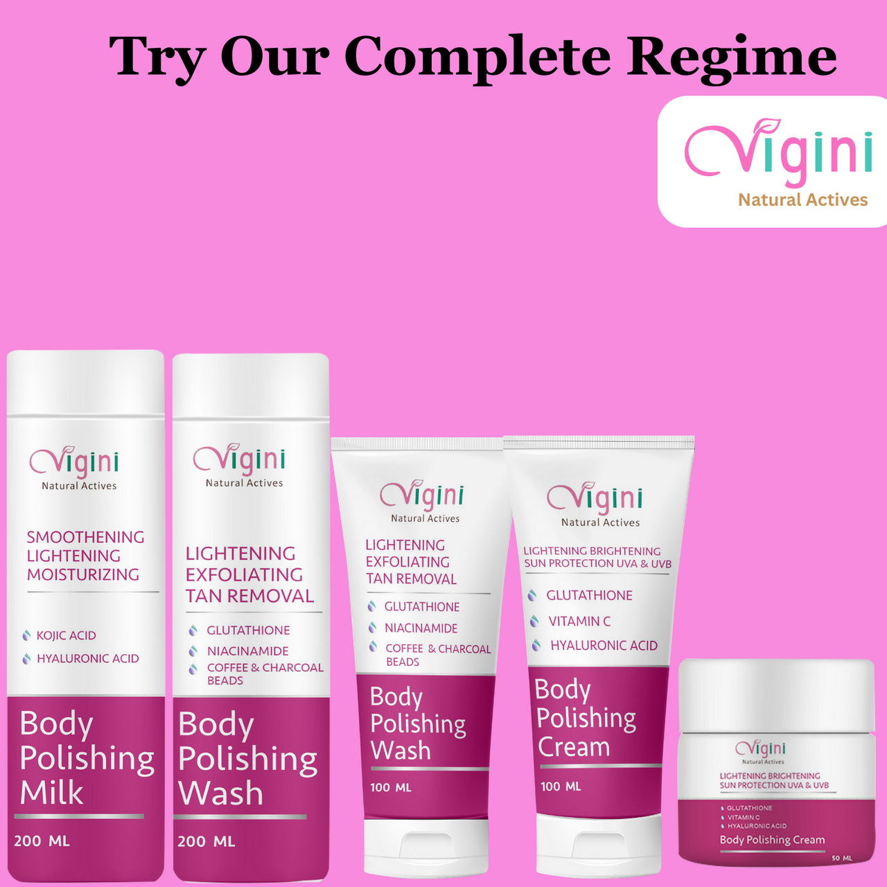 Vigini Whitening Lightening Body Polishing Day Night Gel Cream - Distacart
