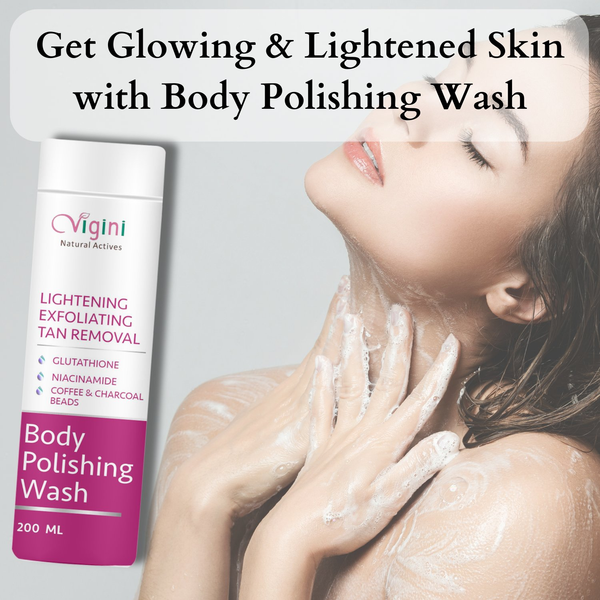 Vigini Lightening Brightening Body Polishing Wash for Men Women - Distacart