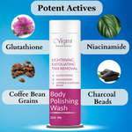 Thumbnail for Vigini Lightening Brightening Body Polishing Wash for Men Women - Distacart