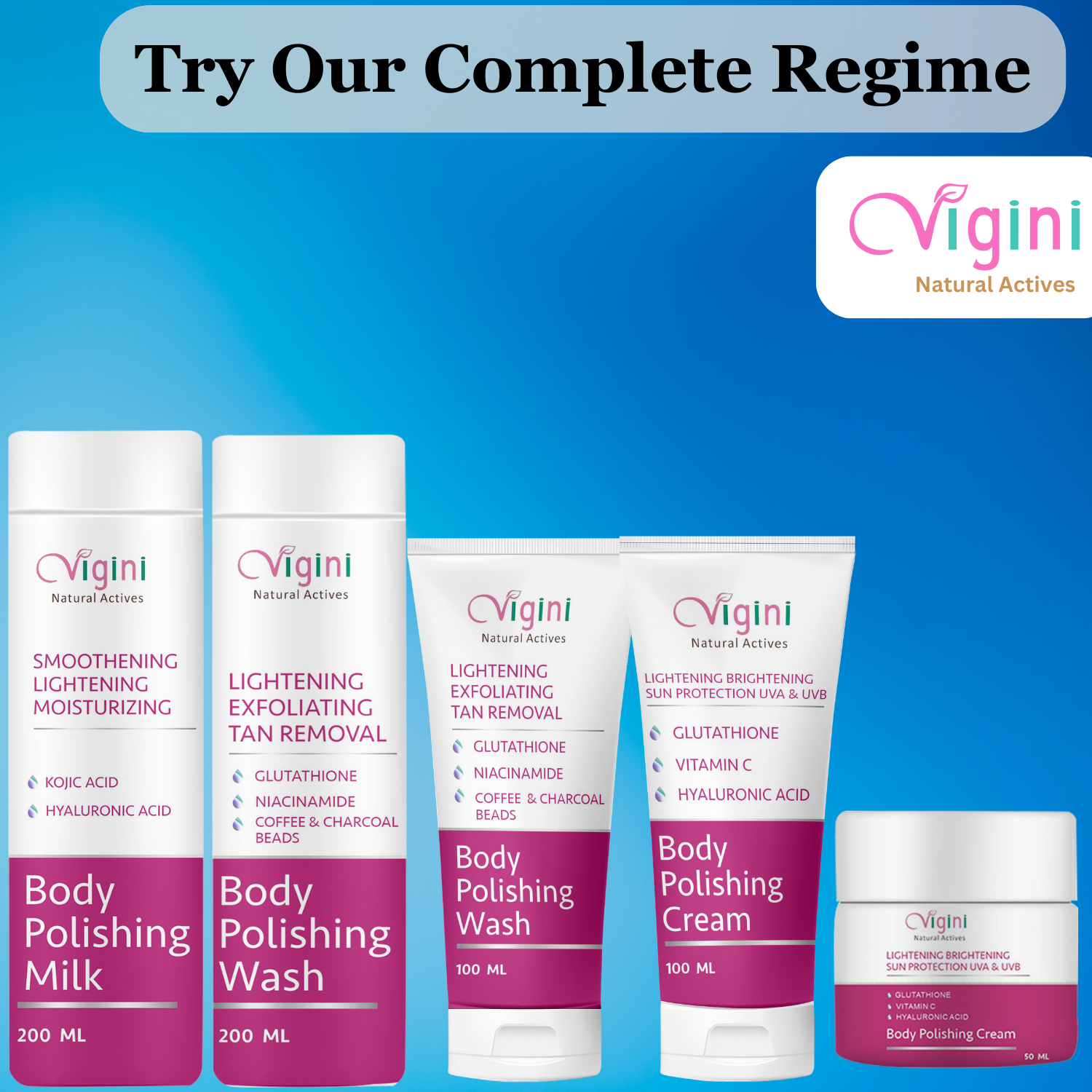Vigini Lightening Brightening Body Polishing Wash for Men Women - Distacart