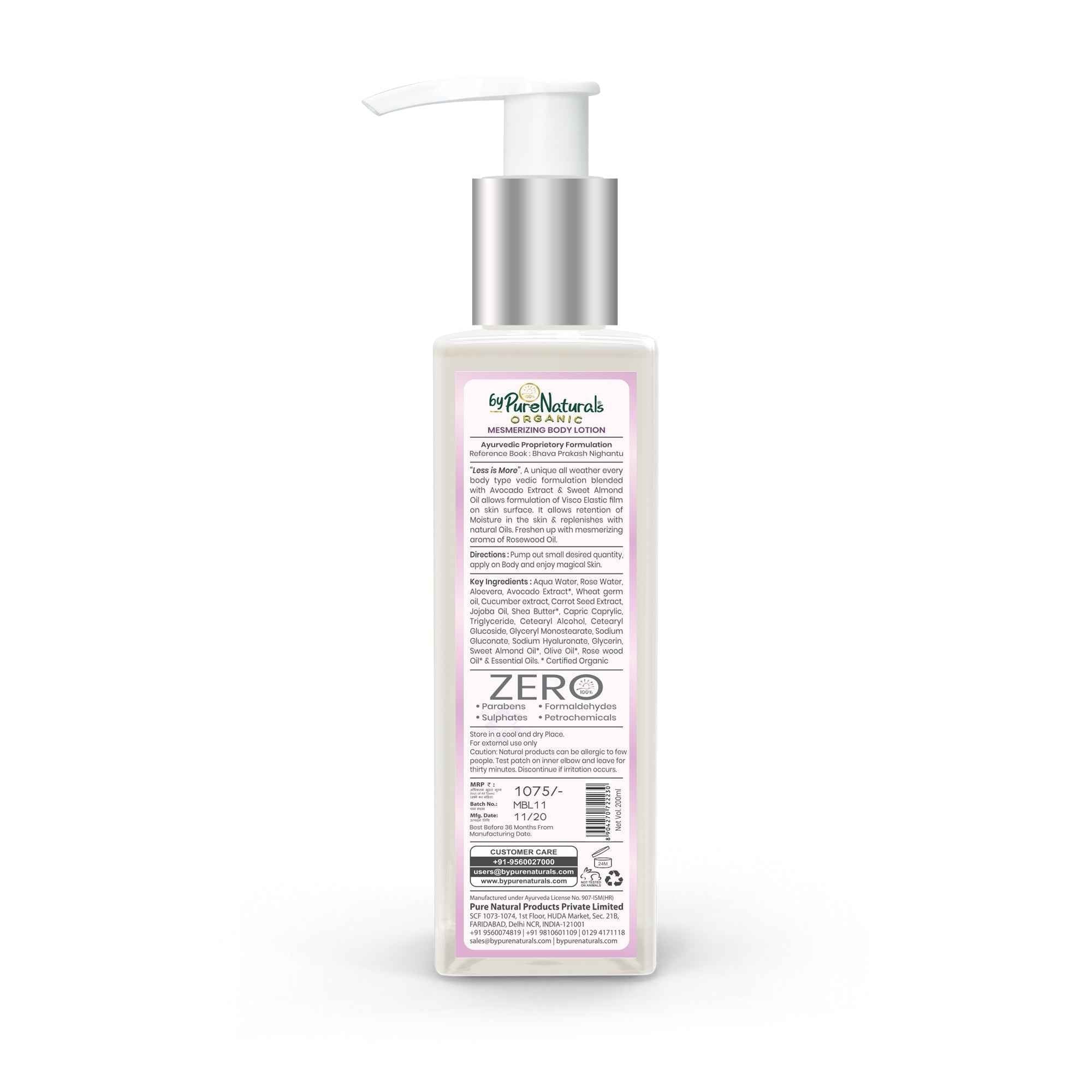 byPureNaturals Organic Mesmerizing Body Lotion - Dista