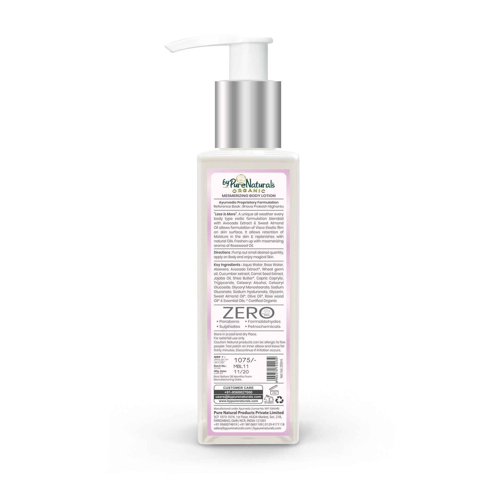byPureNaturals Organic Mesmerizing Body Lotion - Dista