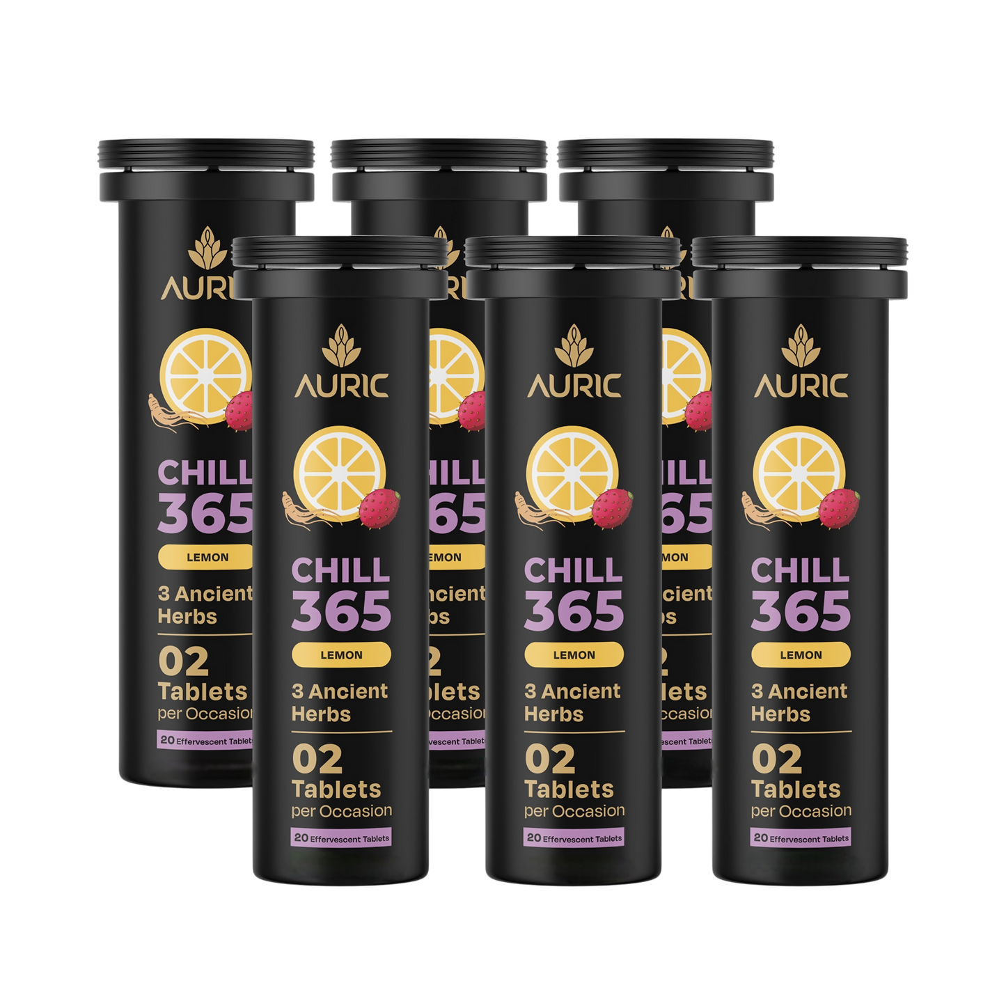 Auric Chill 365 Tablets | Lemon Flavour - Dista