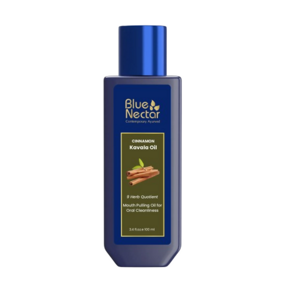 Blue Nectar Cinnamon Mouth Pulling Oil Ayurvedic Mouthwash - Distacart
