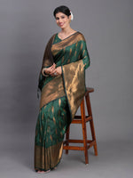 Thumbnail for Astita Silk Dark Green Saree