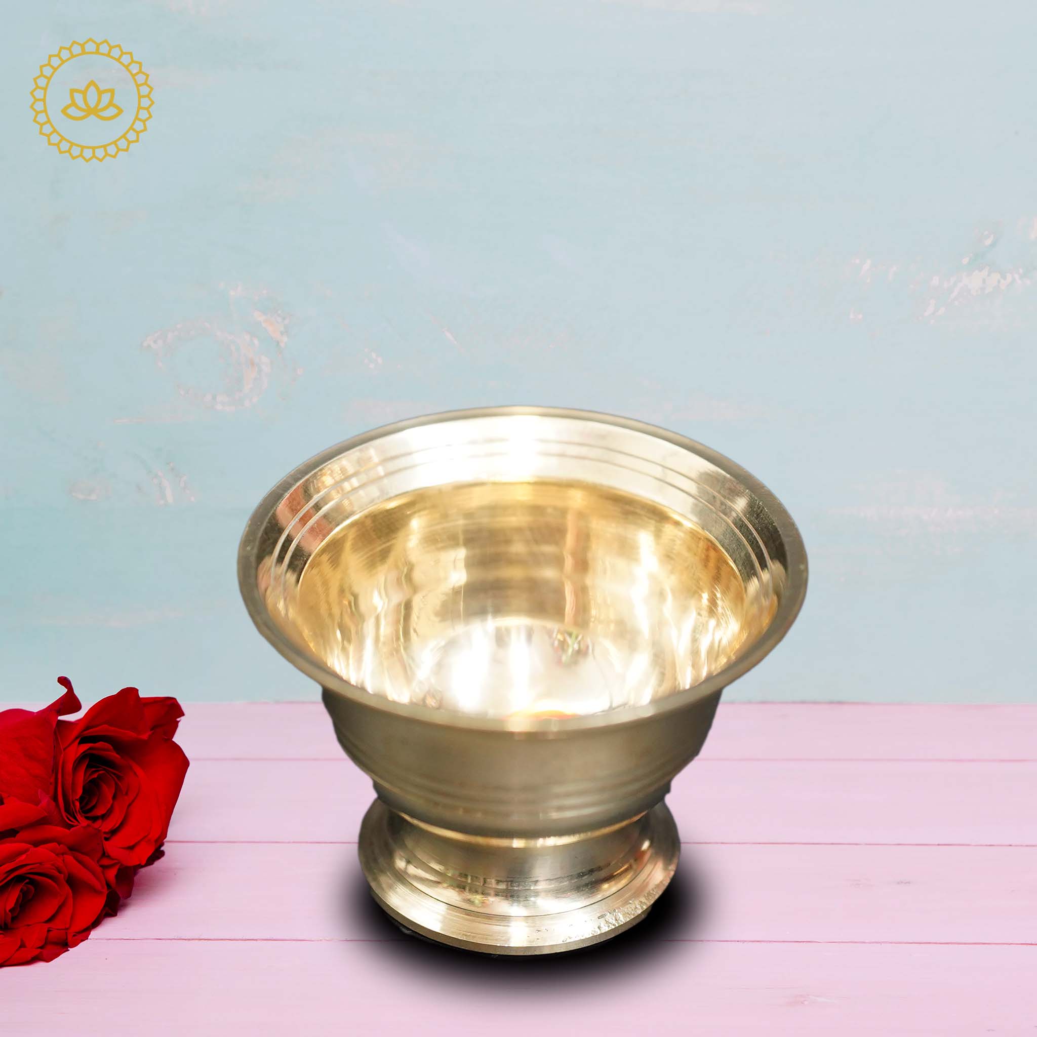 Brass Bowl for Kumkum, Haldi, and Chandan - Distacart