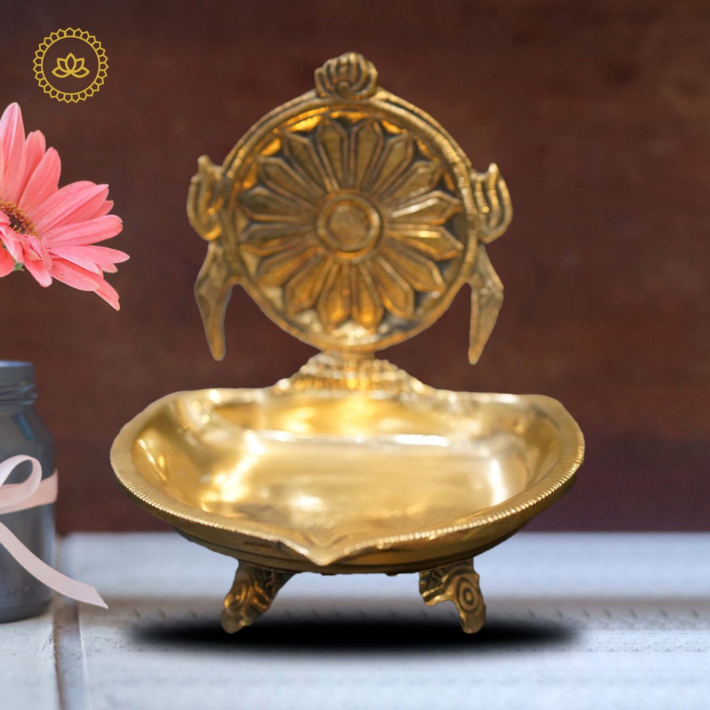 Brass Chakra Diya - Distacart