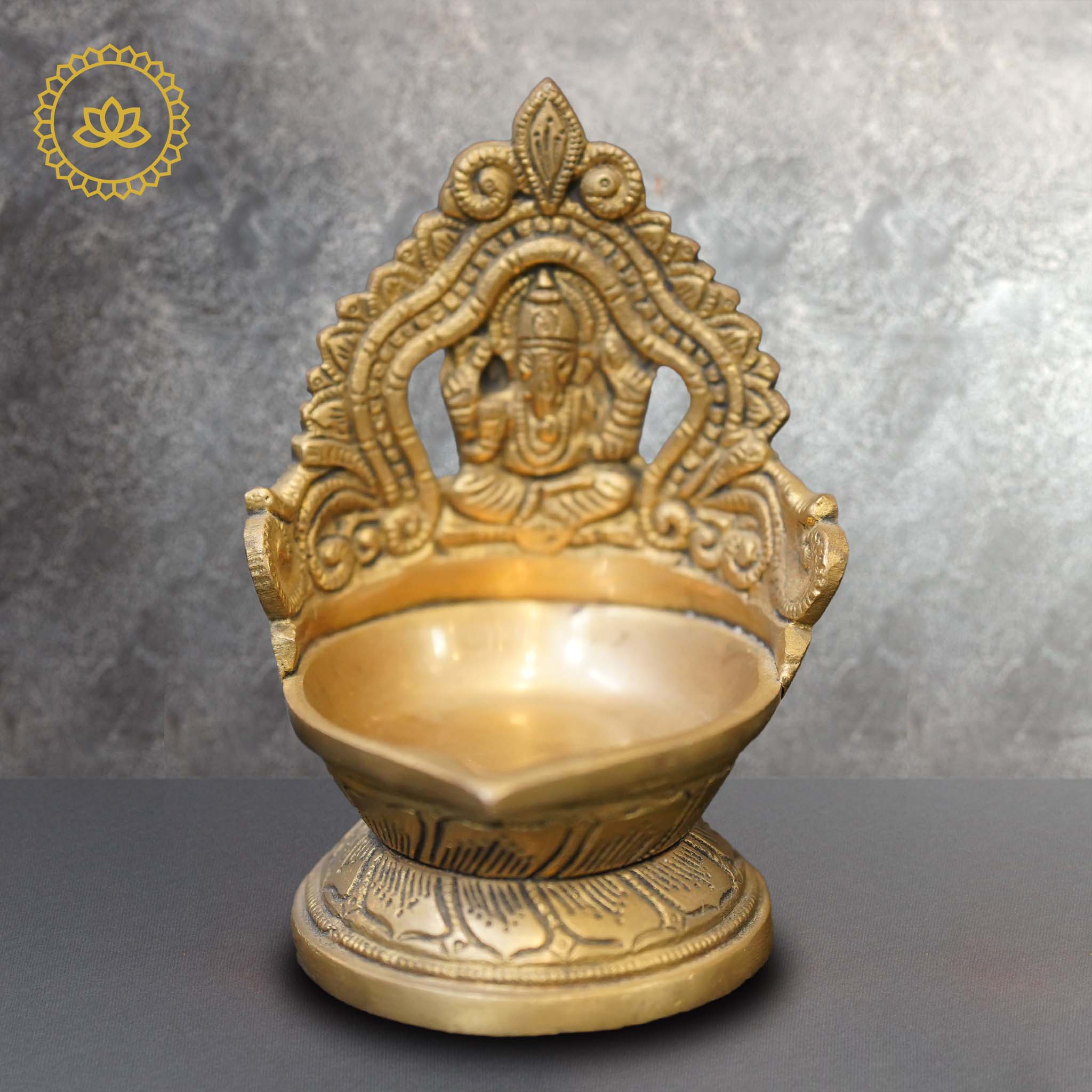 Brass Ganesha Diya - Distacart