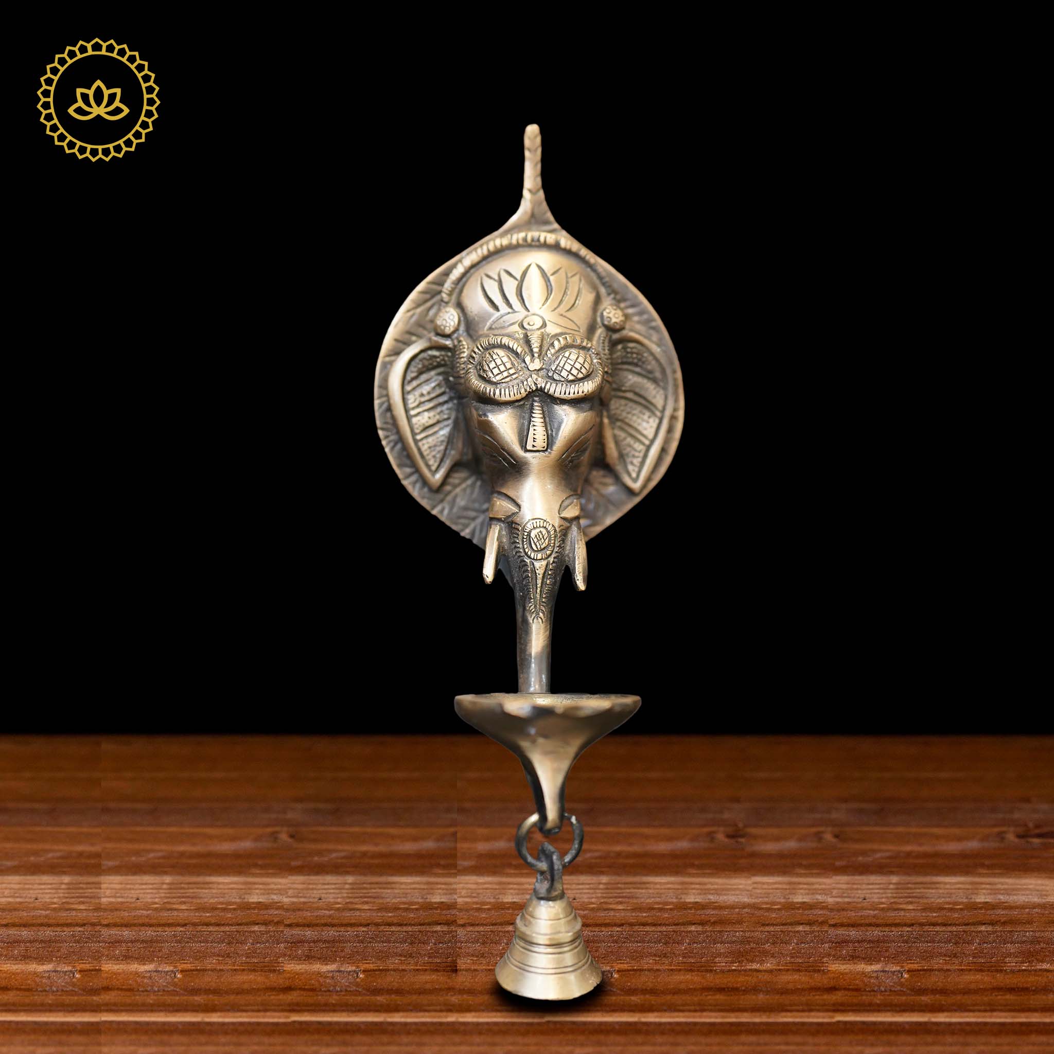 Brass Ganesha Wall Diya - Distacart
