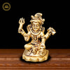 Brass Ishwar Sitting Idol - Distacart