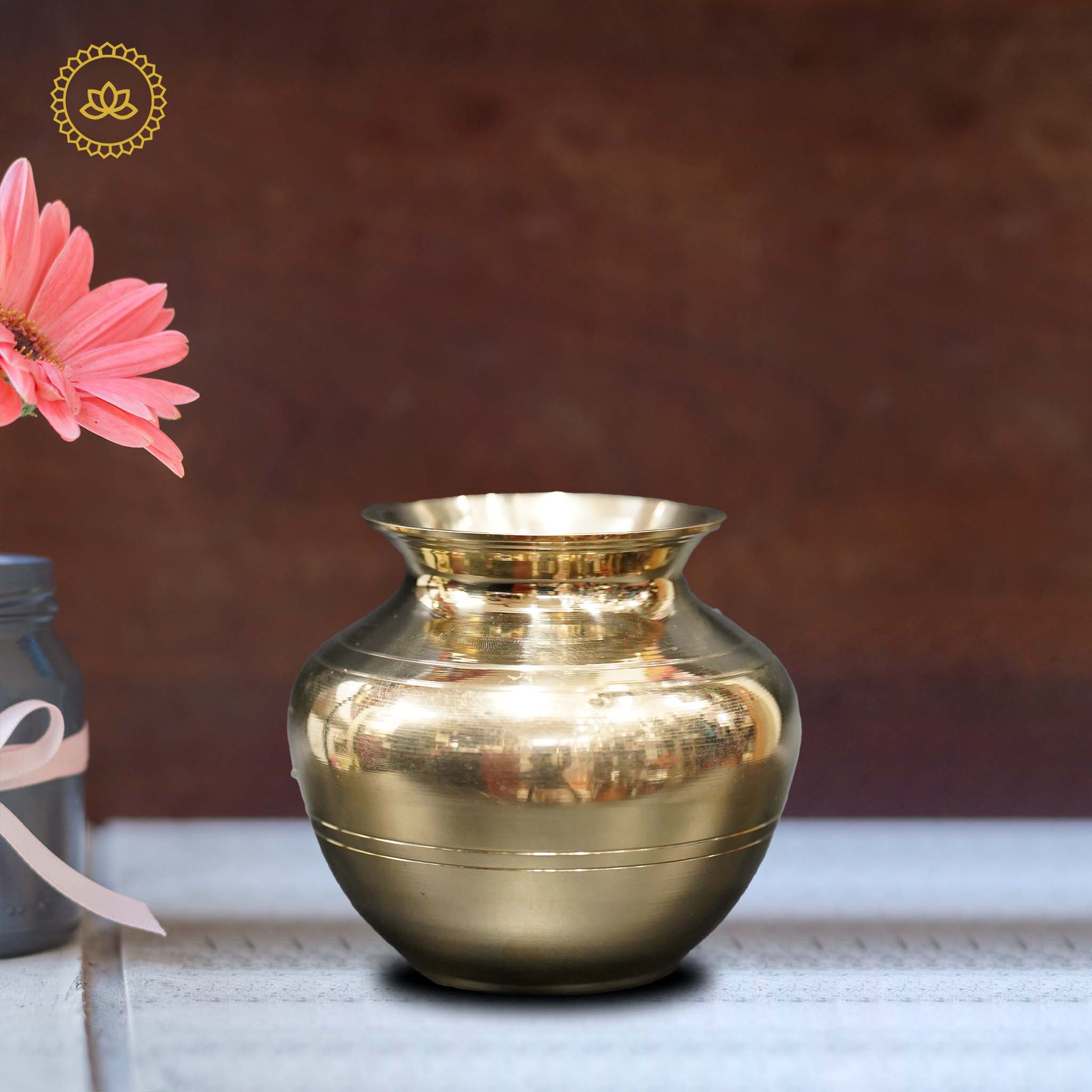 Brass Kalasha Lota: Embrace Divine Blessings and Abundance - Distacart