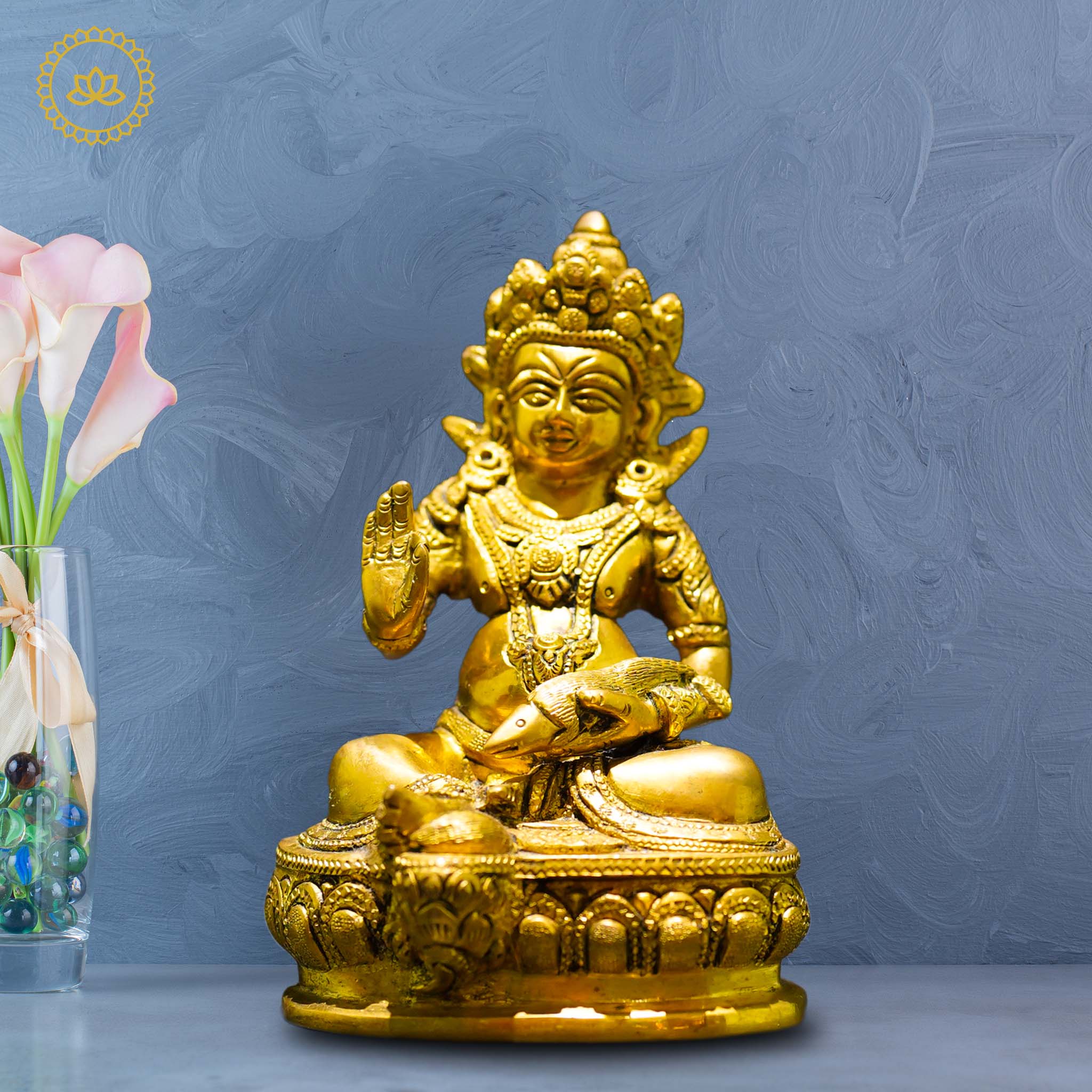 Brass Kubera - Lord of Wealth and Prosperity - Distacart