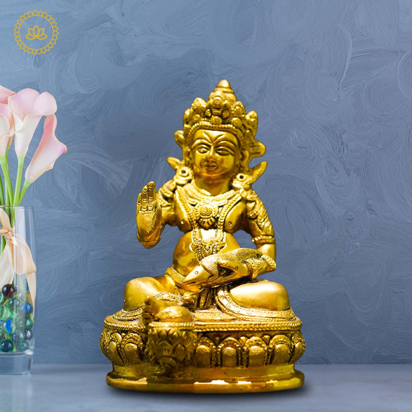 Brass Kubera - Lord of Wealth and Prosperity - Distacart