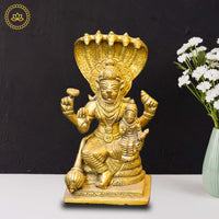 Thumbnail for Brass Lakshmi Narasimha Swamy Idol - Distacart