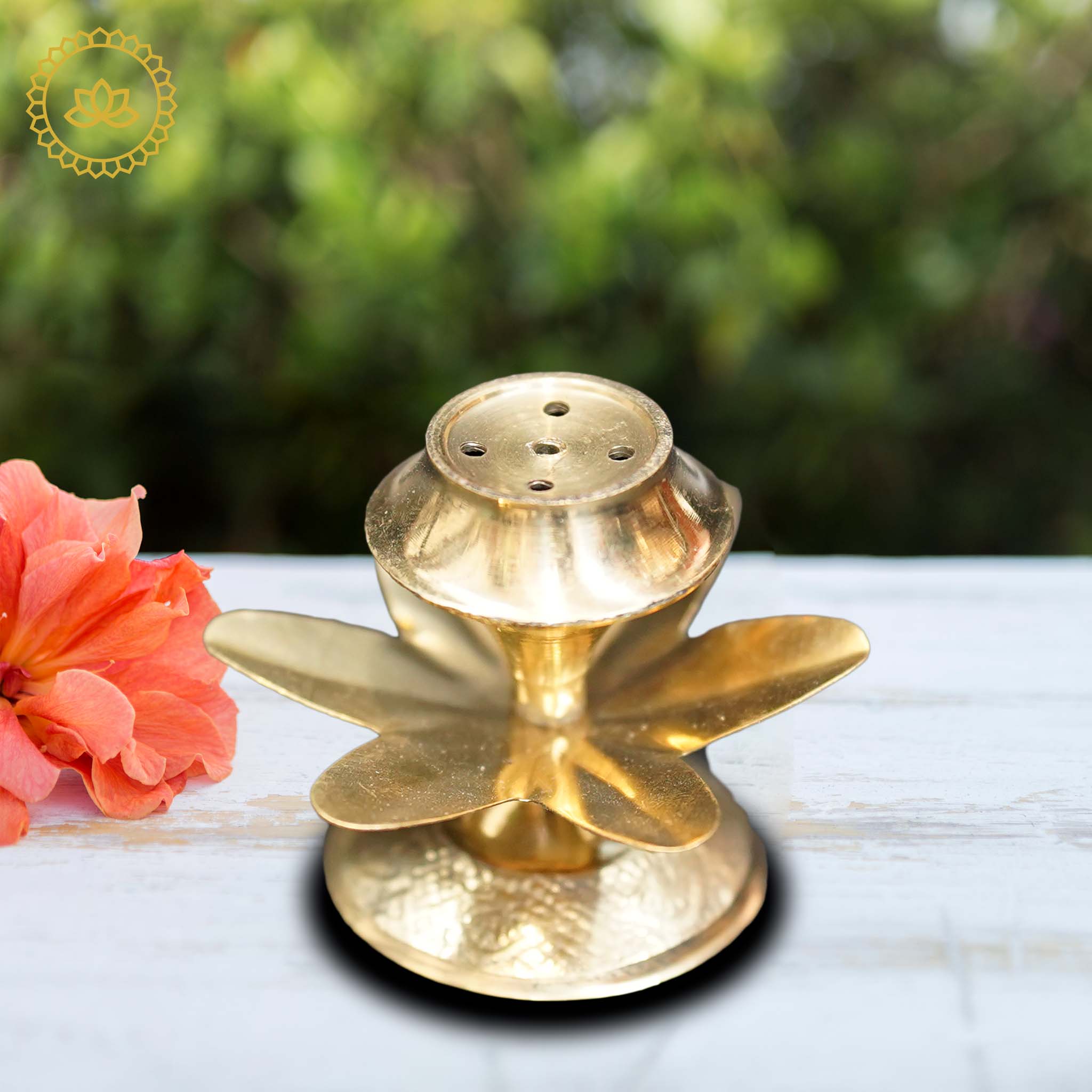 Brass Lotus Agarbatti Stand - Distacart