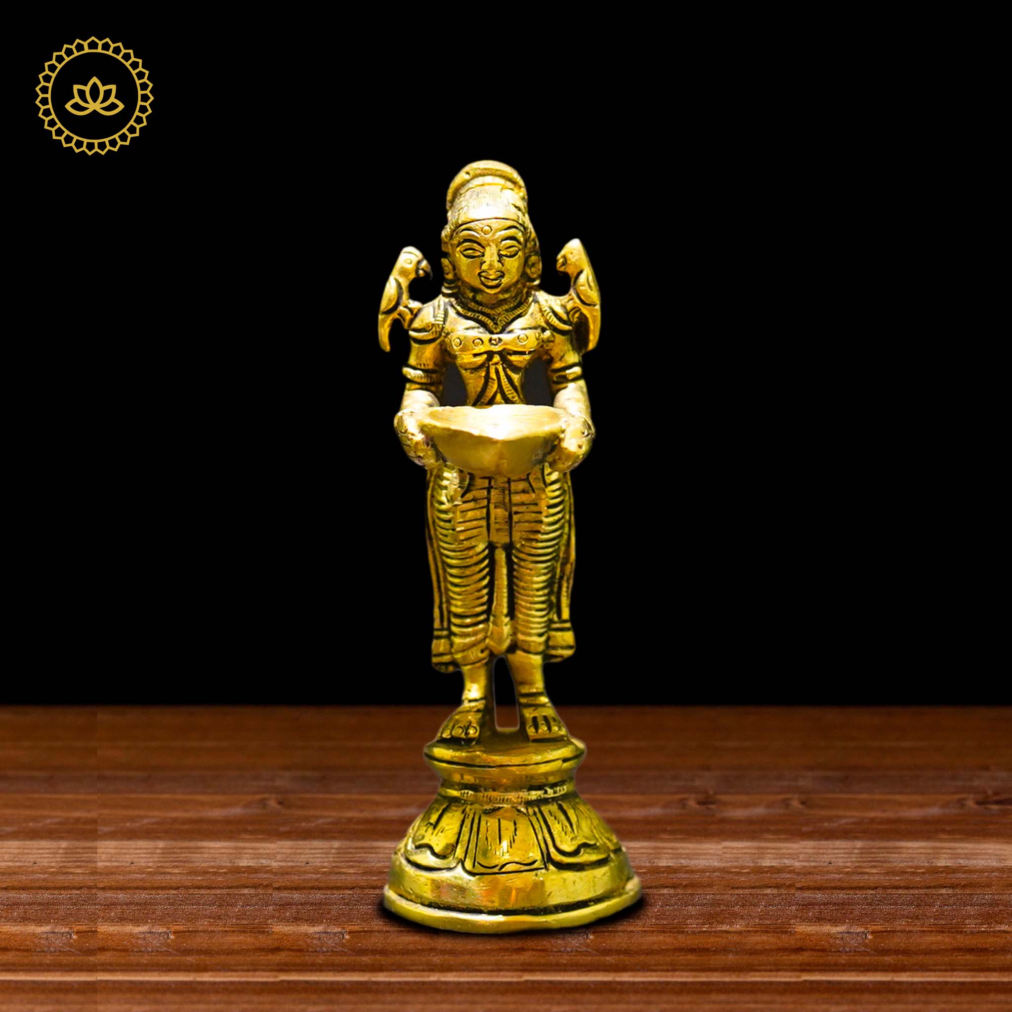 Brass Malli Deepa - Divine Illumination for Spiritual Seekers - Distacart