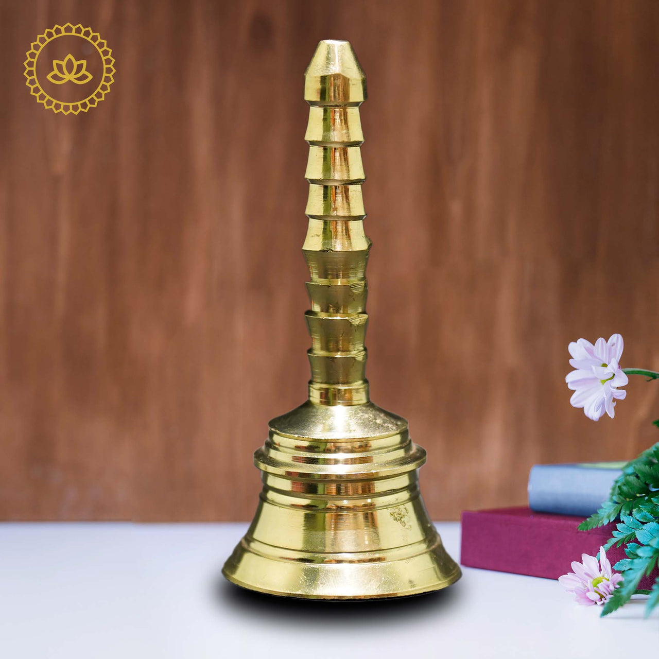 Brass Pooja Bell - Spiritual Harmony for Homes - Distacart