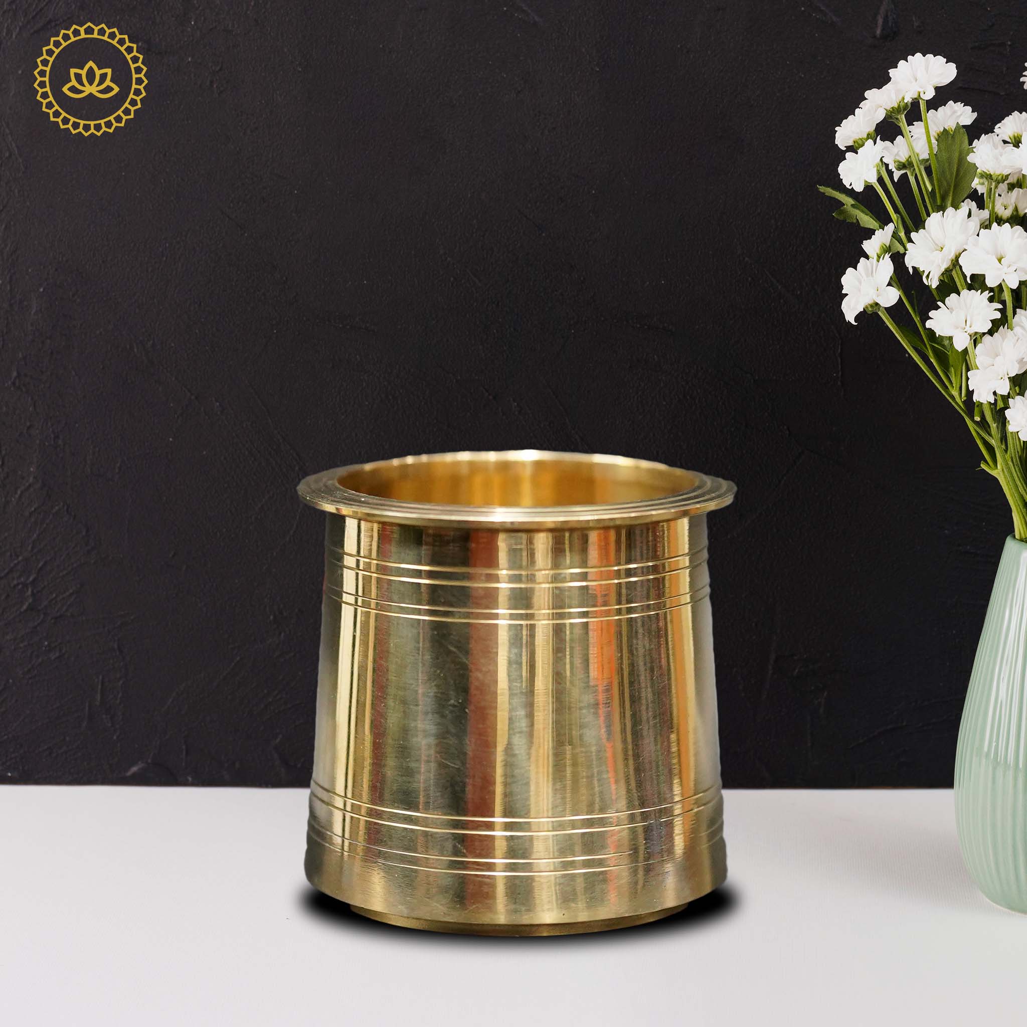Brass Panchpatra: Embrace Ritualistic Grace and Tradition - Distacart